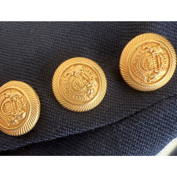 Pendleton Classic Women Navy Blue Wool Double Breasted Jacket USA Sz 10 Vintage - Picture 4 of 5